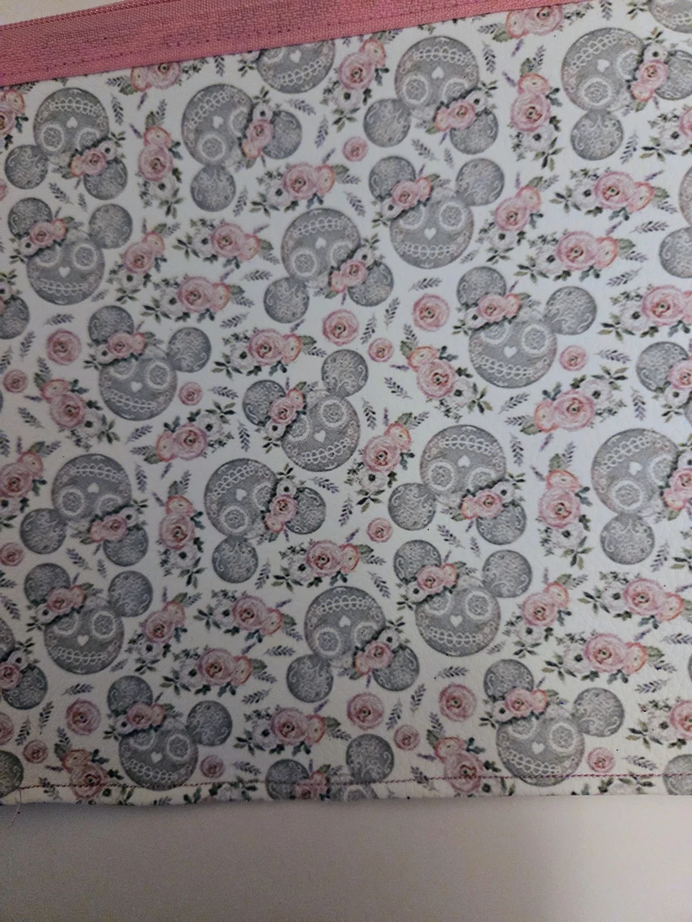 Floral Pink Zip Cosmetic Pouch